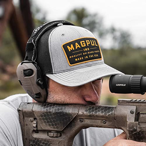 Magpul Trucker Hat Snap Back Baseball Cap, One Size Fits Most - color: Go Bang Heather Gray
