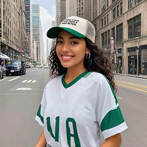 I Need a Hug from A Bad B Hat for Men Funny Baseball Hat Funny Birthday Gifts for Women - color: Green