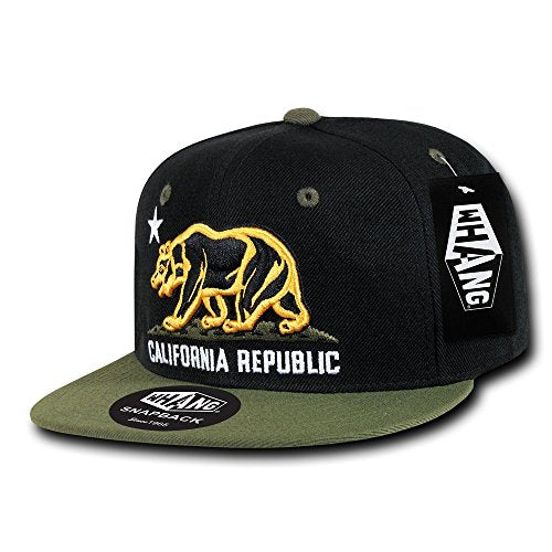 Whang Snapbacks - color: Black/Olive