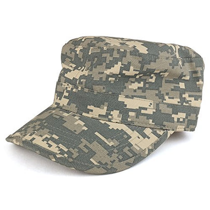 Ripstop Tear Resistant Military BDU Cotton Adjustable Cadet Style Army Cap - color: Acu