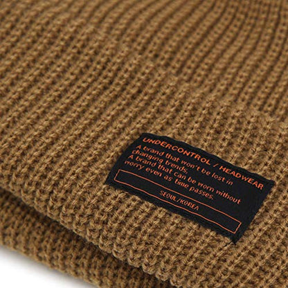UNDERCONTROL Winter Trawler Fisherman Beanie Men Women Unisex Stylish Plain Docker Skull Hat Roll up Watch Cap Color Pack - color: Combat Desert