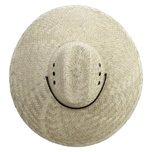 Men's Crushed Safari Straw Hat - color: Light Natural