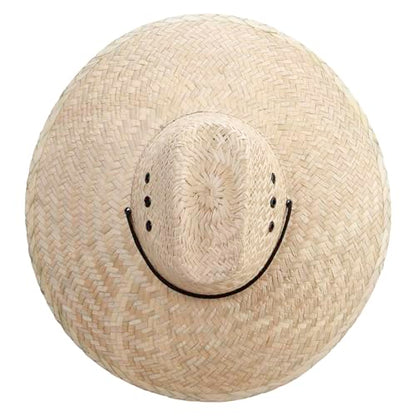 Men's Crushed Safari Straw Hat - color: Light Natural