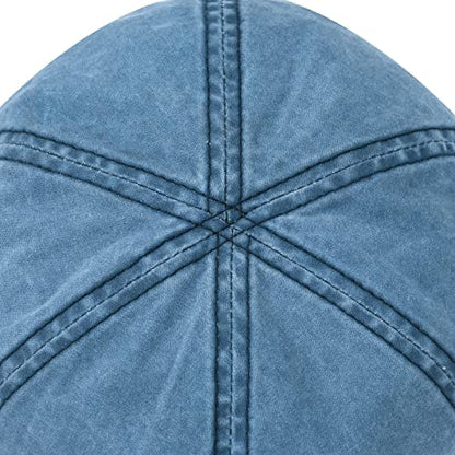 VOBOOM Cotton Flat Cabbie Hat Gatsby Ivy Irish Hunting Newsboy Cap - color: Washed Navy