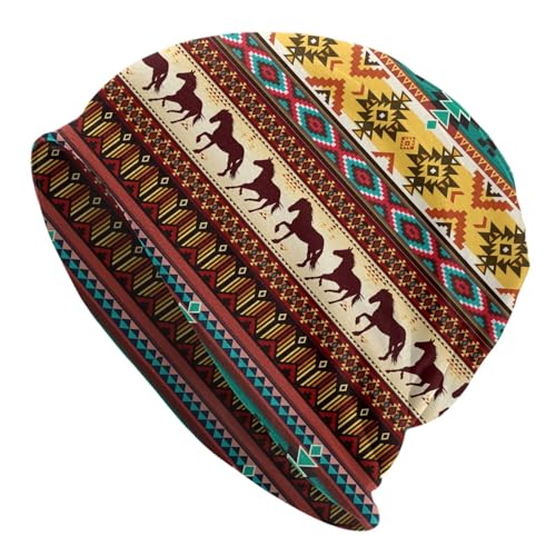 Flower Sugar Skull Beanie Hat Adult Skull Cap Warm Slouchy Knit Hat Headwear Gift for Men Women - color: Color-22
