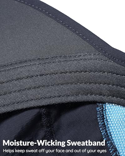GADIEMKENSD Quick Dry Running Hat, UPF50+, Cooling Breathable Mesh, Water-Repellent, Plain & Packable, Anti-Glare - color: Navy