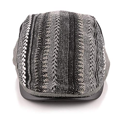 M MOACC Men Beret Hat Cotton Adjustable Newsboy Hats Cabbie Gatsby Cap Driving Flat Caps - color: Hat-t6-black