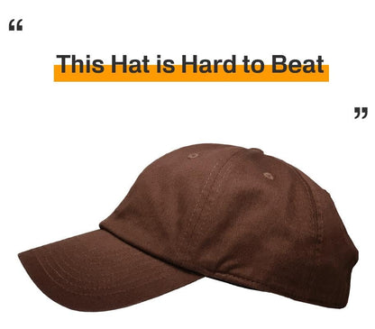 KBETHOS® Classic Washed Cotton Baseball Cap - color: Brown