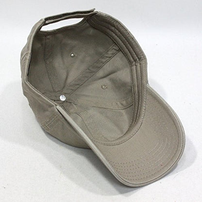 Classic Blank Dad Hat Cotton Adjustable Strap Baseball Cap - color: Dark Khaki