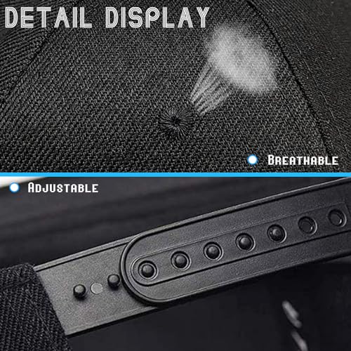 Snapback Hats for Men Flat Bill Hats for Men Fitted Hat Black Baseball Hats Hip Hop Caps - color: Skater Boy