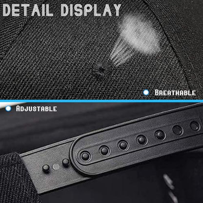 Snapback Hats for Men Flat Bill Hats for Men Fitted Hat Black Baseball Hats Hip Hop Caps - color: Skater Boy