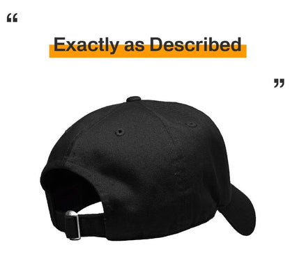 KBETHOS® Classic Washed Cotton Baseball Cap - color: Black