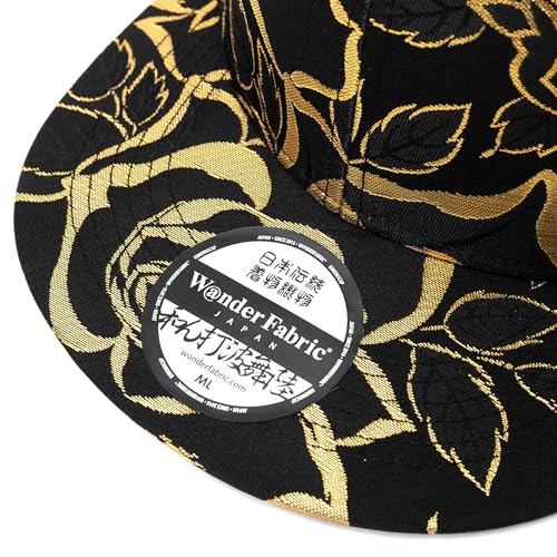 Japanese Kimono Baseball Cap for Men, Snapback Flat Brim Hat - color: 901, size: Medium-Large