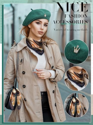 3 Pcs Beret Hats for Women - color: Green