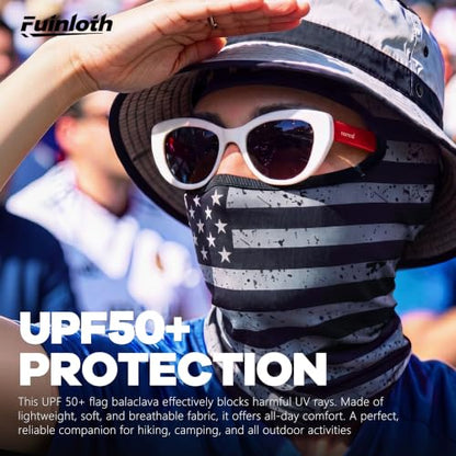 Fuinloth Balaclava Ski Mask, Motorcycle Summer Thin Cooling UV Protection - color: Canada Flag