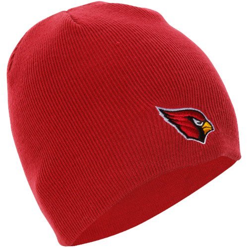 47 Cuffless Winter Beanie Hat - NFL, One Size Fits Most, Knit Skull Toque Cap - style: Arizona Cardinals - Red