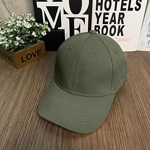 3 Pack Unisex Cotton Baseball Cap Adjustable Unconstructed Plain Sport Dad Golf Hat for Men and Women - color: Black+green+khaki