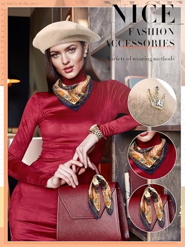 3 Pcs Beret Hats for Women - color: Beige