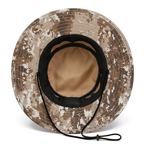Soul of Adventure Bucket Hat | UV 50+ for Adults | Sun Protection with Adjustable Fit, Moisture-Wicking Fabric - color: Desert Digi Camo
