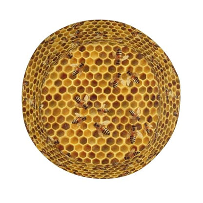 Bucket Hat for Men Women Packable Sun Hats Fisherman Outdoor Summer Travel Hiking Beach Caps - color: Bee