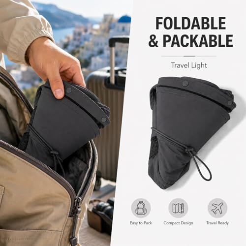 HUAMULAN Women Men Wide Brim Sun Hat Hiking Fishing Hats with Neck Flap - color: Yq005-darkgray