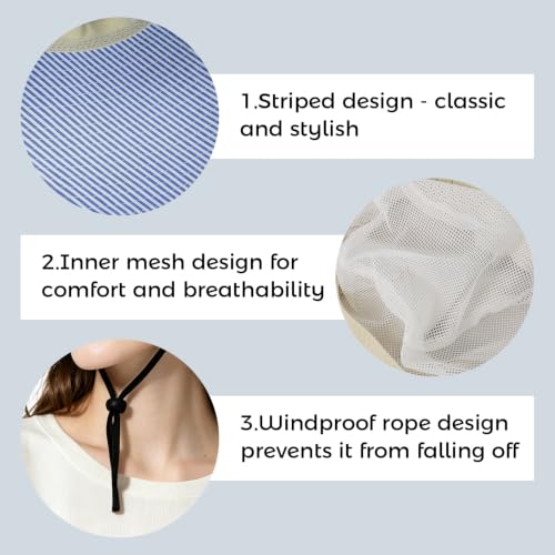 Womens Wide Brim Sun Hat UPF 50+ Foldable Bucket for Beach Travel - color: Khaki