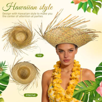 Wide Brim Woven Sun Hat Beach Straw Crochet Hat