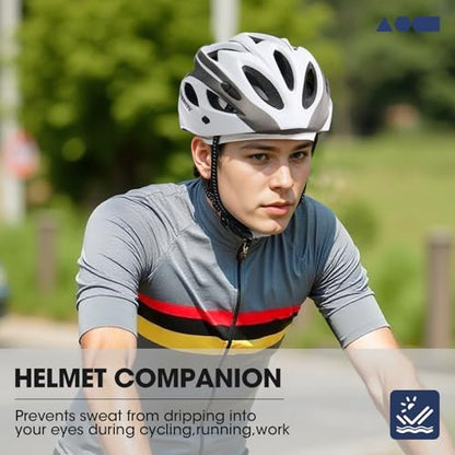 SUNMECI 2-Pack Breathable Skull Cap Mesh Helmet Liner for Men Women - color: Black+pink