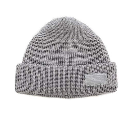UNDERCONTROL Winter Trawler Fisherman Beanie Men Women Unisex Stylish Plain Docker Skull Hat Roll up Watch Cap Color Pack - color: Reflect Grey