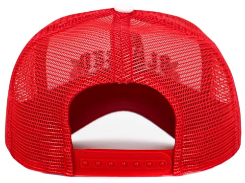 KBETHOS Praying Hands Rosary Dad Hat Baseball Cap Unconstructed Polo Style Adjustable Unisex - color: White Red Red Praying Hands Blessed Mesh