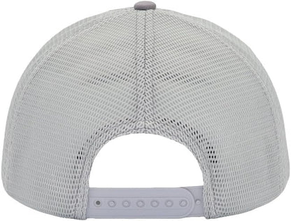 Mens Mesh Snapback Trucker Hat Baseball Cap, Fits OSFM&XXL Head - color: Grey, size: Medium-Large