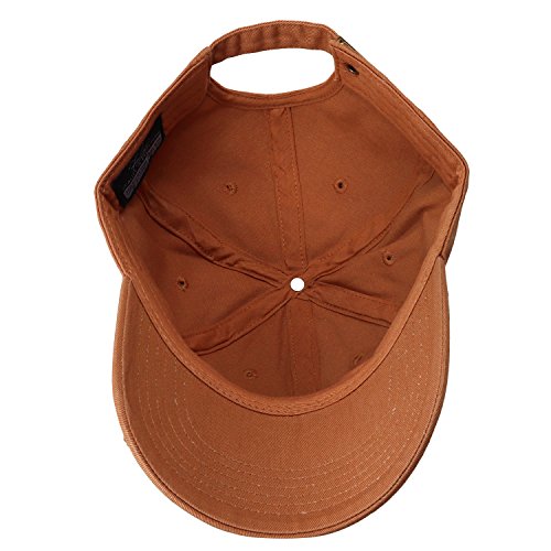 Falari Classic Baseball Cap Dad Hat 100% Cotton Soft Adjustable Size - color: Copper