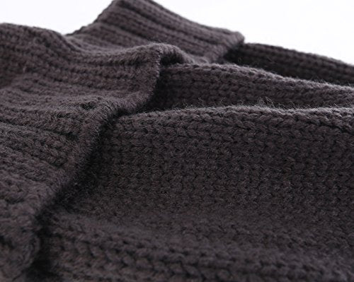 Home Prefer Mens Winter Hat Knit Earflap Hat Stocking Caps with Ears Beanie Hat - color: Gray