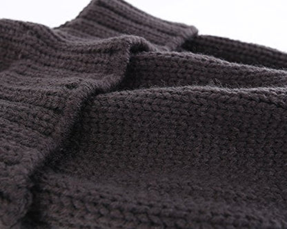 Home Prefer Mens Winter Hat Knit Earflap Hat Stocking Caps with Ears Beanie Hat - color: Gray