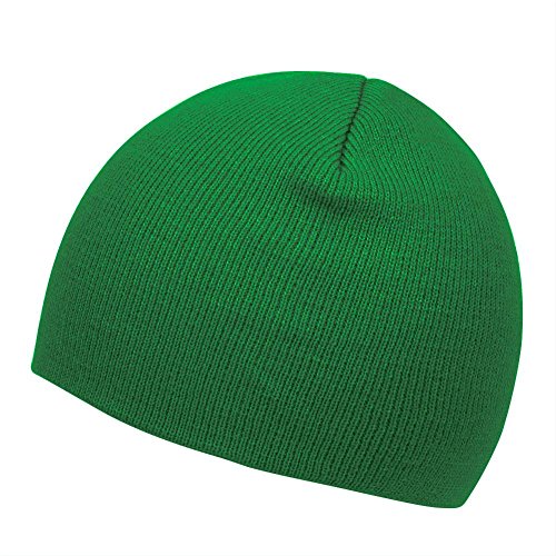 TOP HEADWEAR Cuffless Beanie for Men Women, Unisex Short Beanies Skull Cap - color: Kelly Green