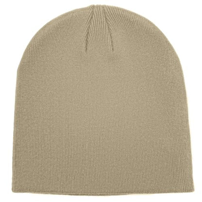vidsel 100% Cotton Beanie Hat for Men Women, Soft Cuffless Knit Skull Cap - color: 1pc-khaki