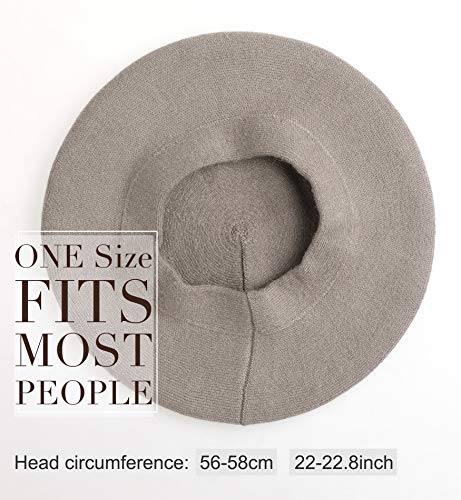 Sumolux Women Beret Hat French Beret Beanie Cap Classic Solid Color - color: Coffee, size: One Size