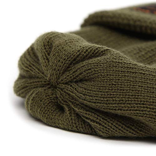 UNDERCONTROL Winter Trawler Fisherman Beanie Men Women Unisex Stylish Plain Docker Skull Hat Roll up Watch Cap Color Pack - color: Combat Khaki