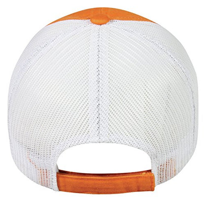 Outdoor Cap Garment Washed Meshback Cap - color: Orange/White