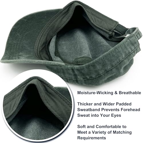 Loneshark Washed Cotton Military Hat Cadet Cap Army Flat Top Basic Everyday - color: Olive, size: X-Large-XX-Large