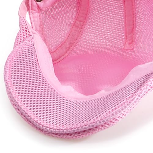 2 Pack Men's Mesh Cap Breathable Summer Newsboy Hat Adjustable Beret Ivy Cap Irish Cabbie Driving Hunting Hats - color: Black/Pink