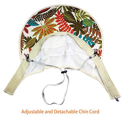 Sun Hats for Women Wide Brim UV Protection Sun Hat Summer Beach Packable Visor - color: Beige