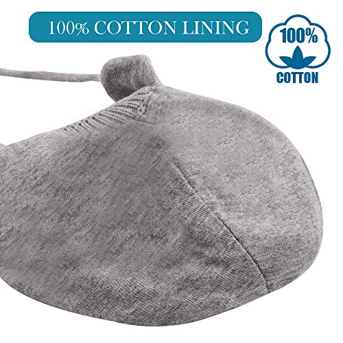 BAVST Baby Beanie Hat for Winter with Earfalp Cute Bear Kids Toddler Girls Boys Warm Knit Cap 0-2Years - color: Bear Ear 2-grey, size: 0-6 Months