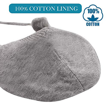 BAVST Baby Beanie Hat for Winter with Earfalp Cute Bear Kids Toddler Girls Boys Warm Knit Cap 0-2Years - color: Bear Ear 2-grey, size: 0-6 Months
