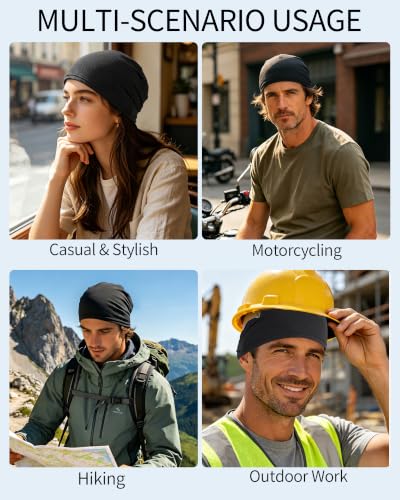ROYBENS Cooling Skull Caps for Men, Cooling Hats for Women, Summer Beanie - color: Multicolor K