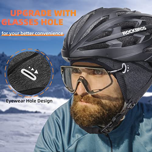 ROCKBROS Winter Cycling Caps for Men Women Windproof Sun Visor - style: No Sun Visor Style One-1 Pack