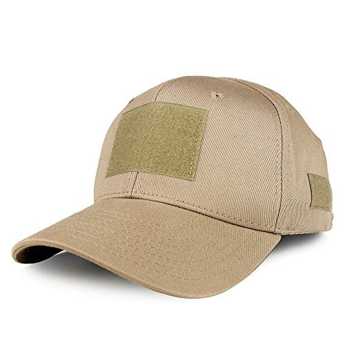 Armycrew Military Tactical Patch Structured Operator Baseball Cap - color: Khaki