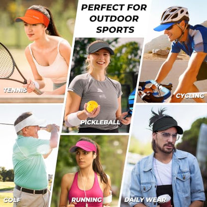 Sukeen Lightweight Sports Sun Visor Hat for Men Women - color: Rose Red