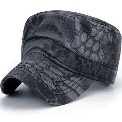 Loneshark Tactical Camo Military Hat Cadet Cap Army Flat Top - color: Python, size: X-Large-XX-Large
