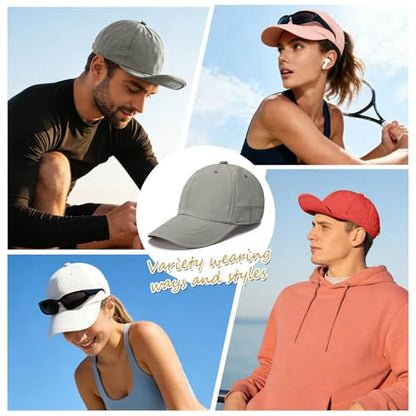 ZOORON Soft Brim Baseball Cap Low Profile Unstructured Dad Hat, Adjustable Washer Friendly Sport Hats for Golf Running - color: 1pack-dark Green